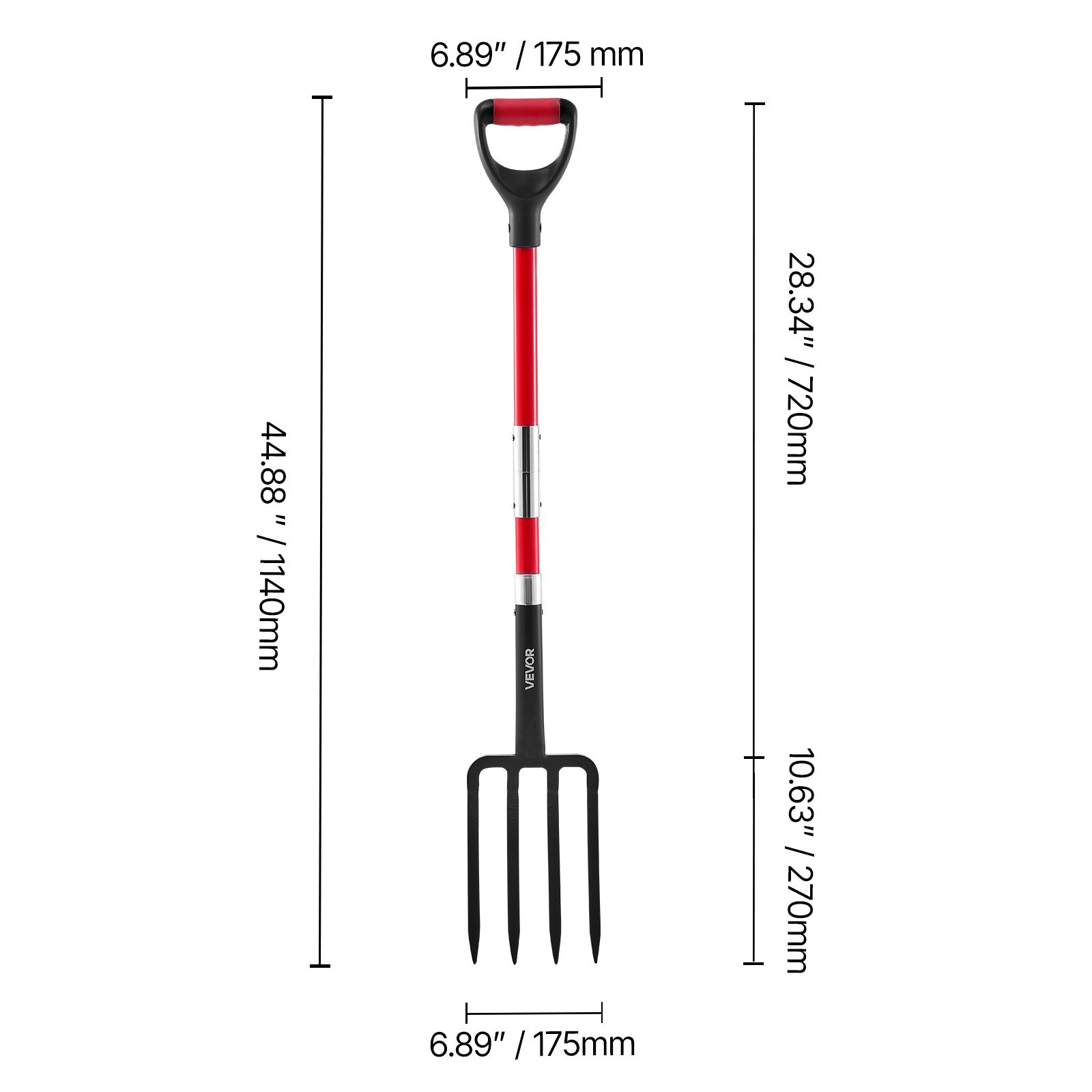 정원용 포크, 4날 섬유유리 손잡이가 있는 45인치 고 - Spade Digging Fork 리뷰 및 가격