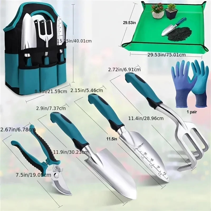 7종 정원용 수공구 세트, 고강도 내구성 식물 재배 및 - Spade Digging Fork 리뷰 및 가격