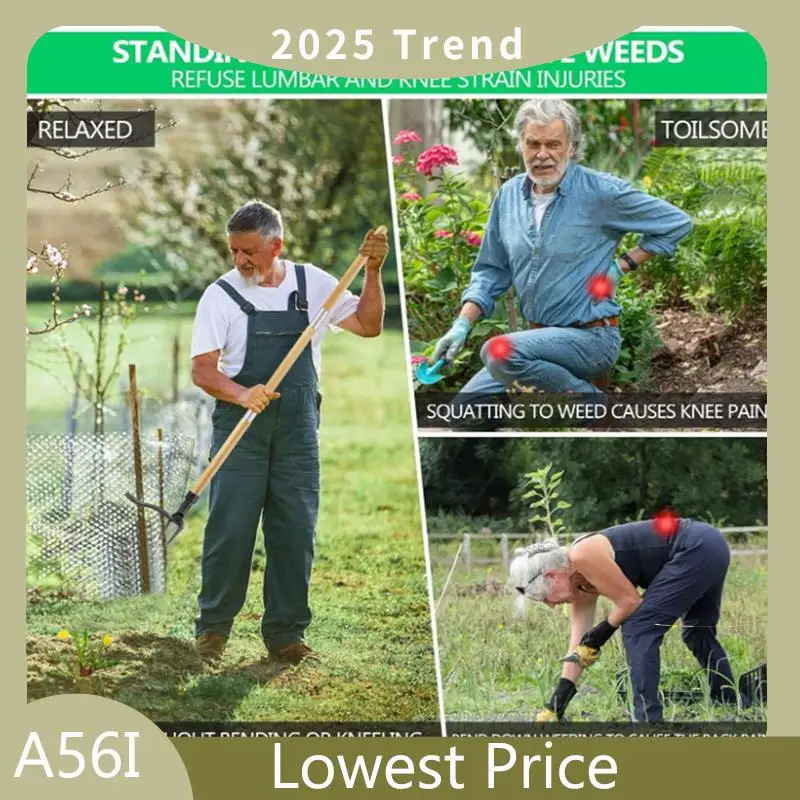 46인치 긴 손잡이 대나무 그립 및 4개의 발톱형 스틸 - Weed Puller 리뷰 및 가격