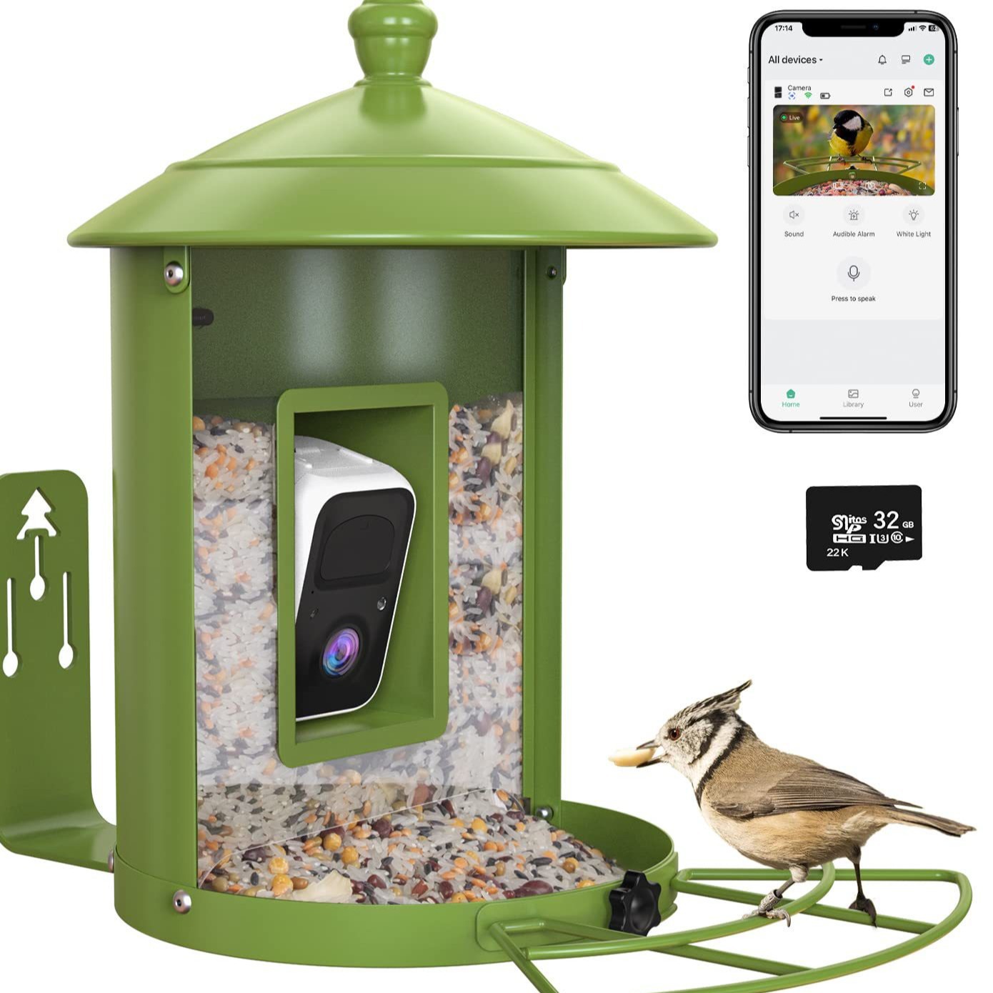 카메라 하드웨어가 장착된 AI 지능형 조류 먹이통, 야 - Gardening Tools With Definition 리뷰 및 가격