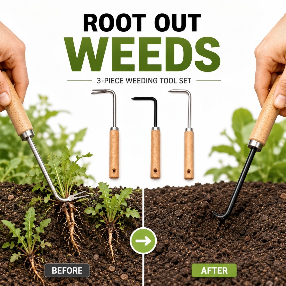 뿌리 제거용 다기능 정원용 손삽 - 화분 흙을 풀어주는 - Weed Puller 리뷰 및 가격
