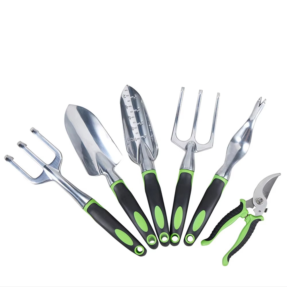 STLF 5종 정원용 손 도구 세트, 부드러운 고무 처 - Spade Digging Fork 리뷰 및 가격