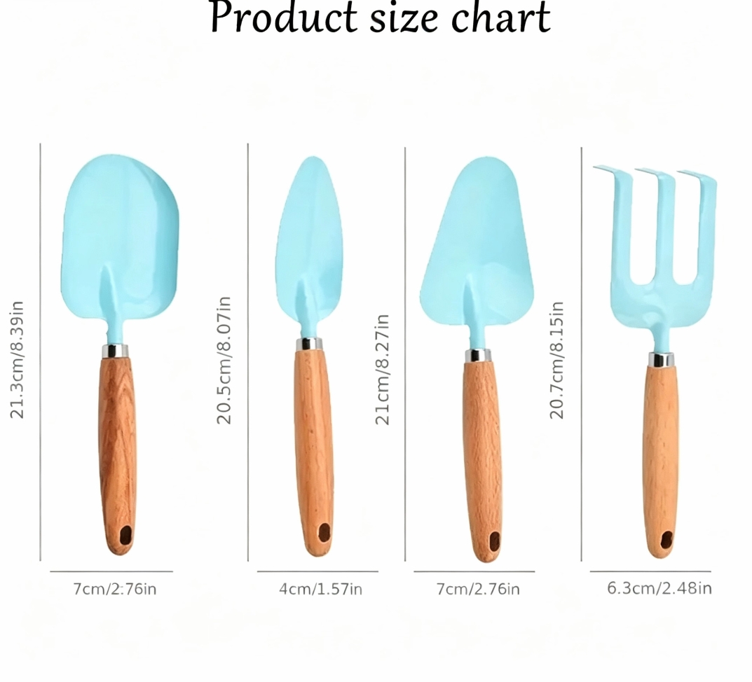 개인 맞춤 이름이 새겨진 미니 나무 손잡이 정원 도구  - Gardening Tools Names 리뷰 및 가격
